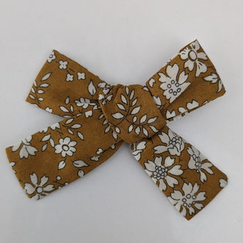 Bow Alligator Clip Capel Yellow